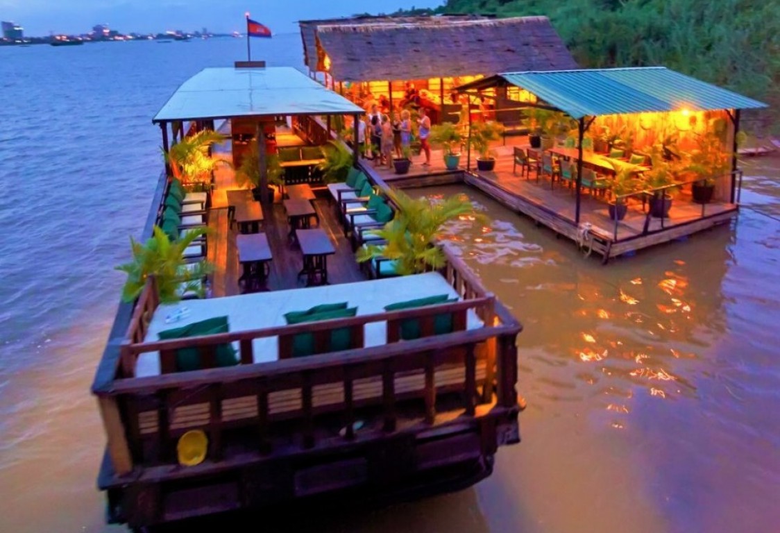 Koh Dach Mekong Silk Island Sunset Cruise Tour